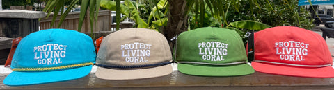 "Protect Living Coral" Flat Brim Hat
