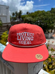 "Protect Living Coral" Flat Brim Hat