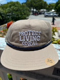 "Protect Living Coral" Flat Brim Hat