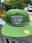 "Protect Living Coral" Flat Brim Hat