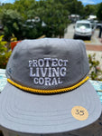 "Protect Living Coral" Flat Brim Hat