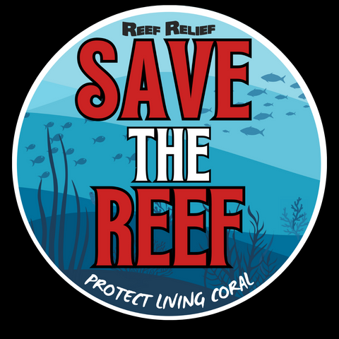 "Save the Reef" Round Sticker