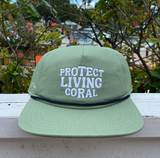 Protect Living Coral Flat Brim Hat